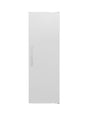FRZ500TX – 360L stainless steel no frost freezer with 5 drawers, 2 flaps, LED light, reversible door, and digital display panel.