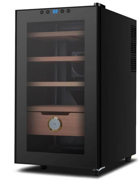 Campomatic CHC250 Cigar Cooler with 250 Capacity, Thermoelectric Cooling, and Digital Control.