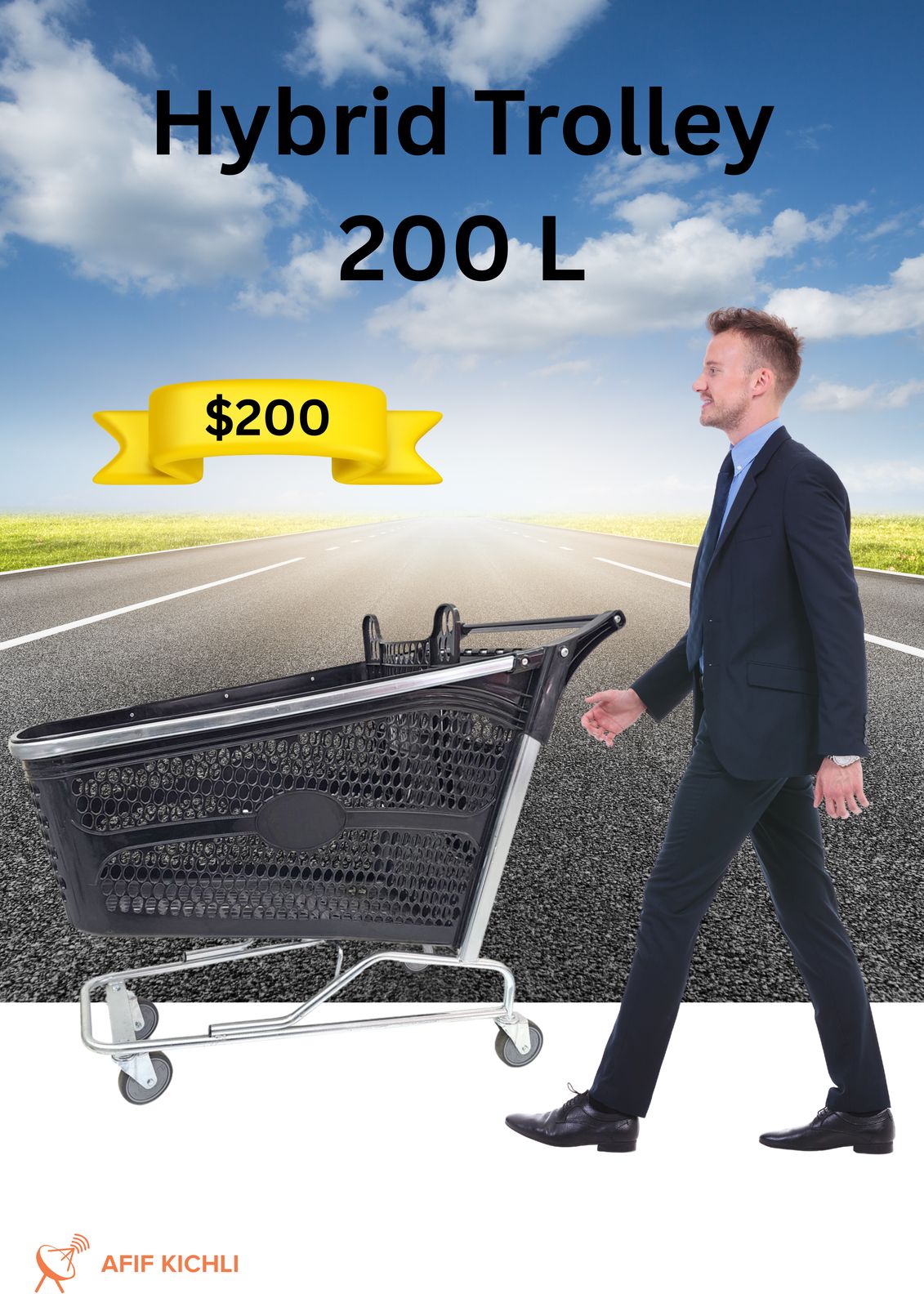 Plastic Trolley 200L