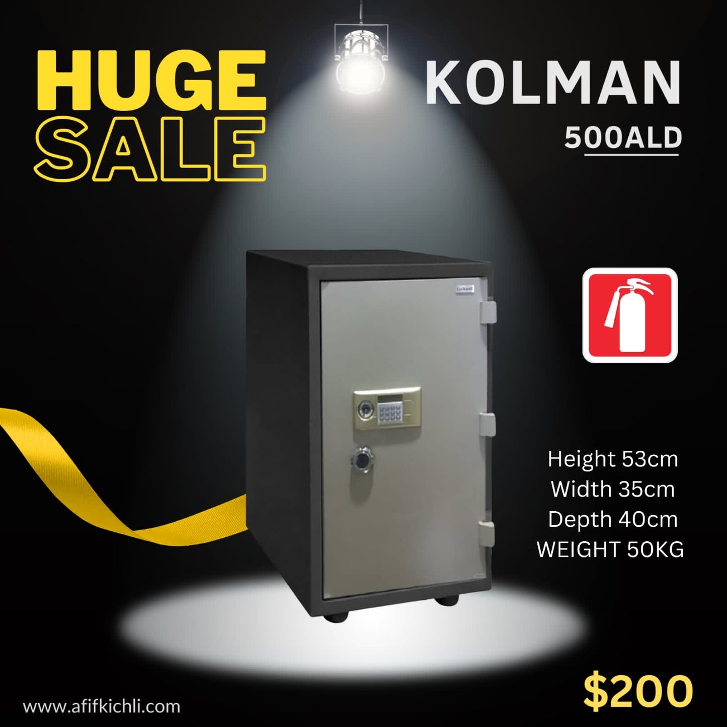 500ALD Electronic Fireproof Safe KOLMAN