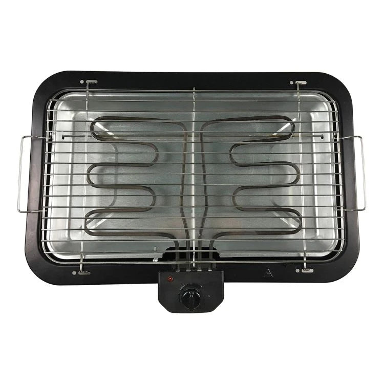 Beper Electric Barbecue – 51×30 cm Indoor/Outdoor Grill with Adjustable Temperature, Safety Switch, and Removable Drip Tray