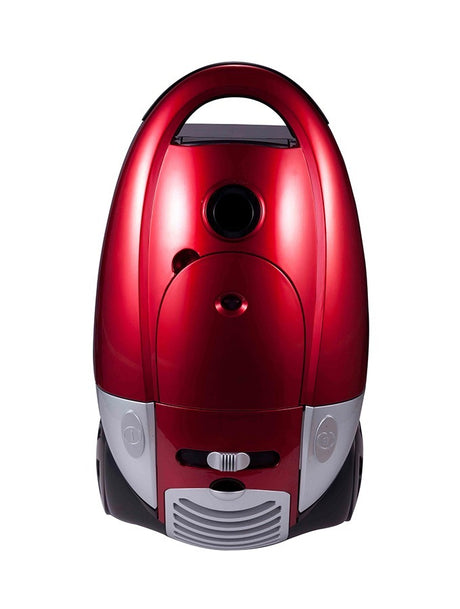 Campomatic RC2400 Canister Bagged Vacuum Cleaner, Red, with HEPA Filter, 5L Dust Capacity, Telescopic Metal Tube, and 2400W Power