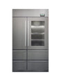 FR121X – Professional 6-Door No Frost Refrigerator with stainless steel and glass finish, automatic ice maker, and LED display – for built-in or free-standing use.