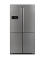 FR4084TX – Quattro 4-Door French Bottom Mount Refrigerator with stainless steel finish, inverter compressor, and chiller drawer for meat & fish.