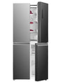FR4091X – Quattro 4-Door French Bottom Mount Refrigerator with convertible freezer, dual chiller drawers, LTC sterilizer, and stainless steel finish.