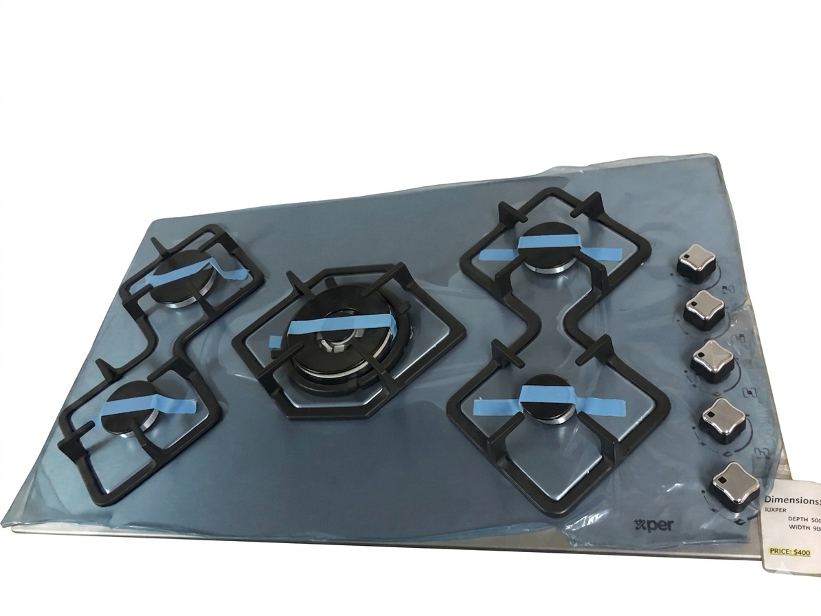 Gaz Encastre 90 cm – 5-Burner, 1 Triple Burner