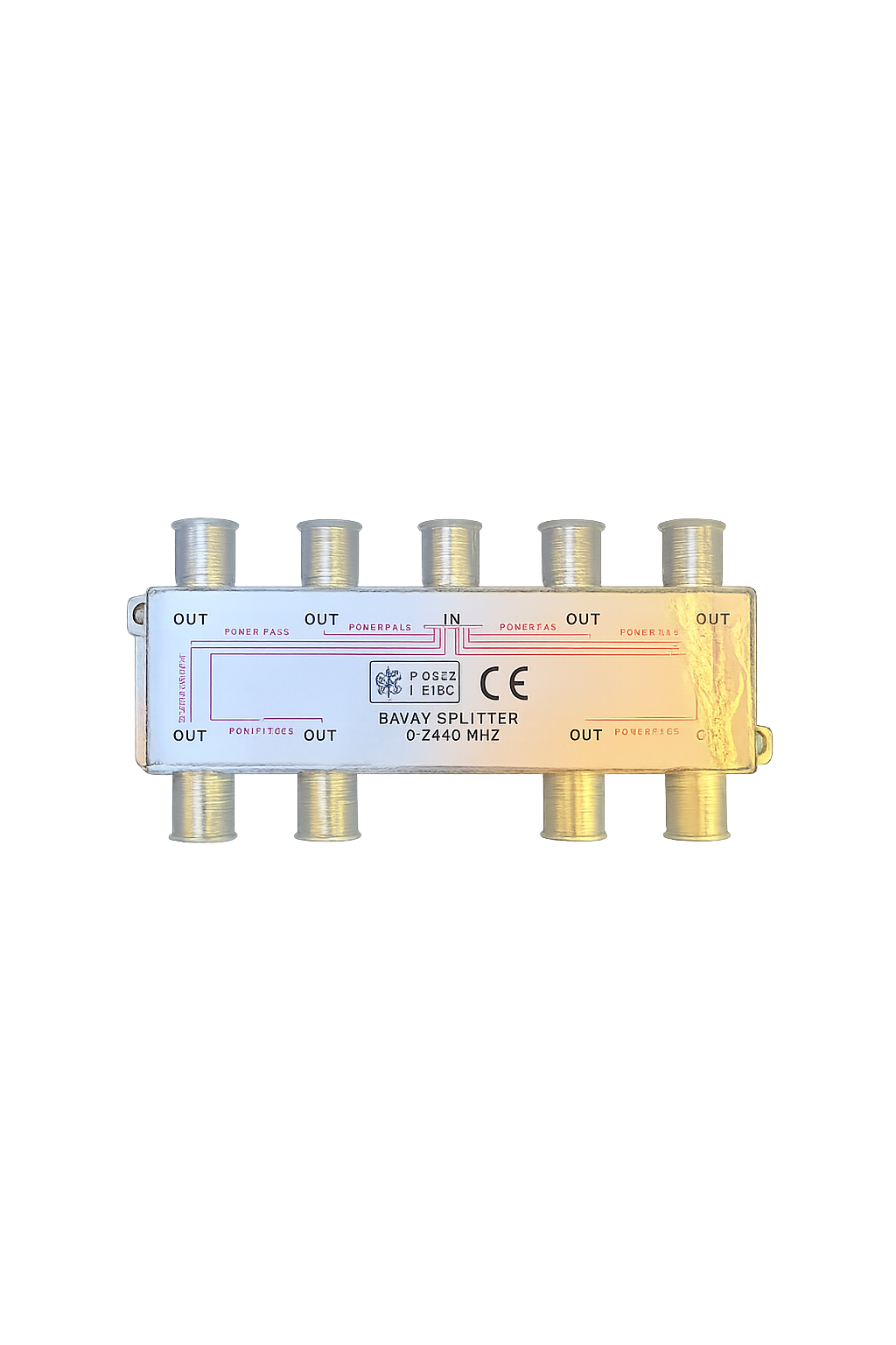 8-way Splitter Power-Pass
