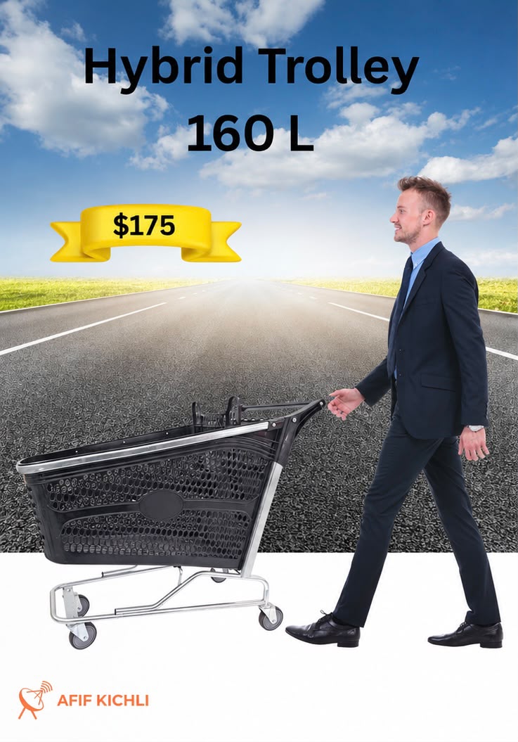 Plastic Trolley 160L
