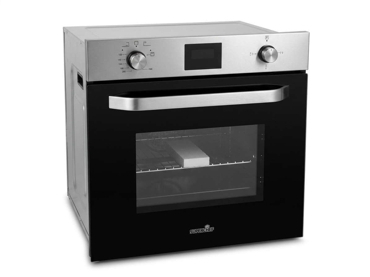 Super Chef Oven 60cm Gas Gas Inox with Fan