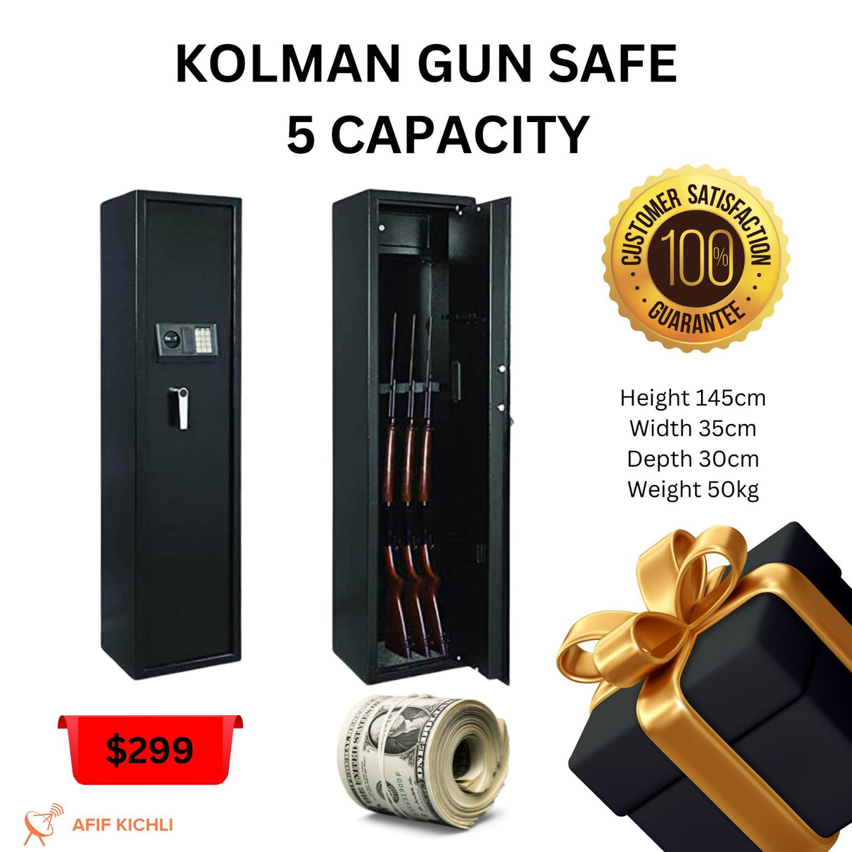 Electronic Safe / Gun 5 pcs