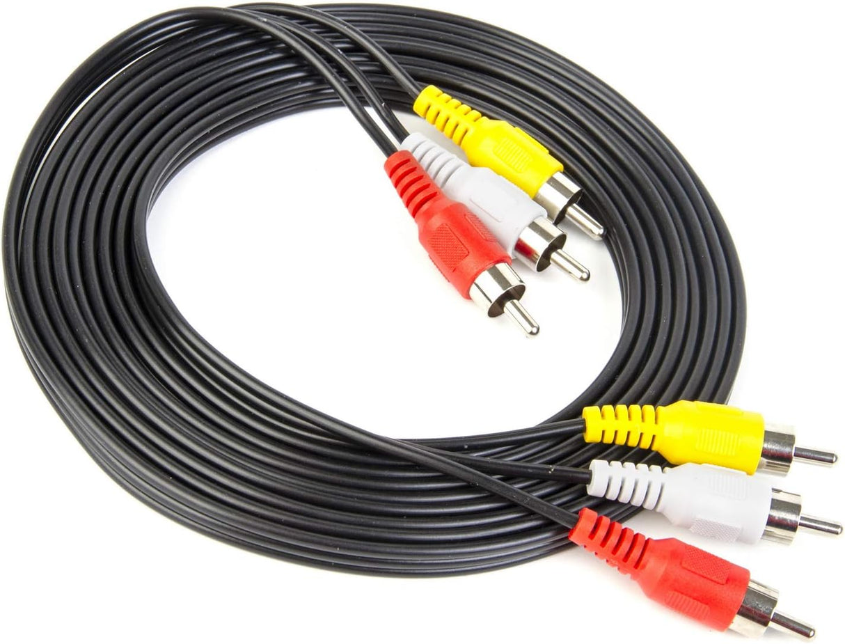 RCA Audio/Video Composite Cable, DVD/VCR/SAT 3m
