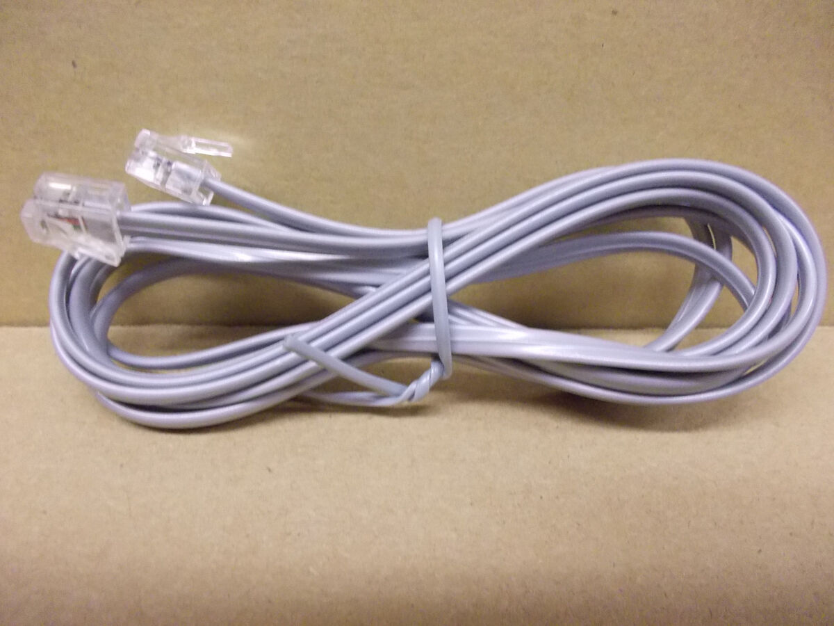 RJ-14 Connector A Home Telephone Cords 7.6 m