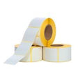 Roll of high-quality adhesive thermal labels, designed for custom stickers, beverage bottles, and shipping use, with waterproof and long-lasting print quality