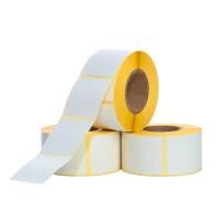 Roll of high-quality adhesive thermal labels, designed for custom stickers, beverage bottles, and shipping use, with waterproof and long-lasting print quality