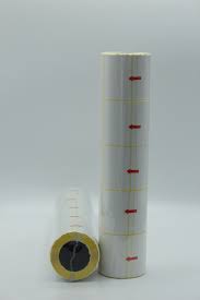 Roll of high-quality adhesive thermal labels, designed for custom stickers, beverage bottles, and shipping use, with waterproof and long-lasting print quality