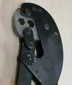 Cable crimper tool with precision alloy steel jaws, full cushion handles, designed for CATV, MATV, and STV connectors