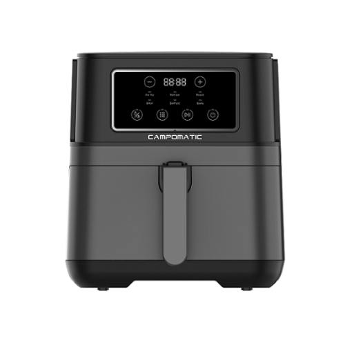 Campomatic AF60XXL Air Fryer β 1700W, 6L, digital touch screen, dark silver