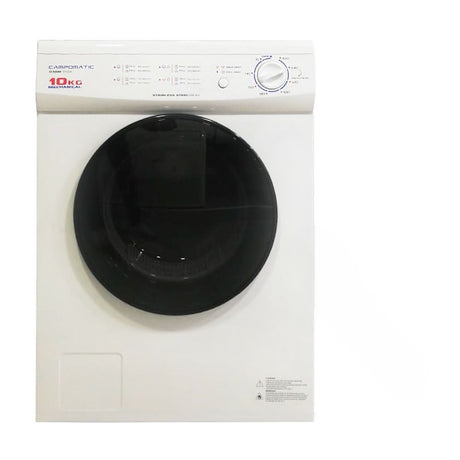 Campomatic D10M Dryer – 10kg, 10 Programs, Stainless Steel Drum, White
