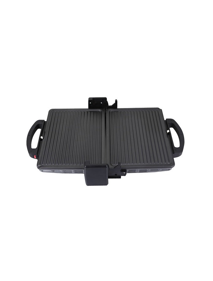 Campomatic GS306B Contact Grill – 2000W, non-stick plates, 3 cooking positions, black