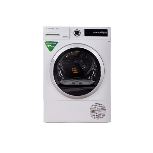 Campomatic CD9THP Heat Pump Dryer – 9kg, 15 Programs, Galvanized Steel Drum, White