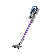 Campomatic VC15 Rechargeable Stick Vacuum Cleaner, Purple, 2-in-1 with Motorized Brush, LED Lights, and 55-Minute Runtime