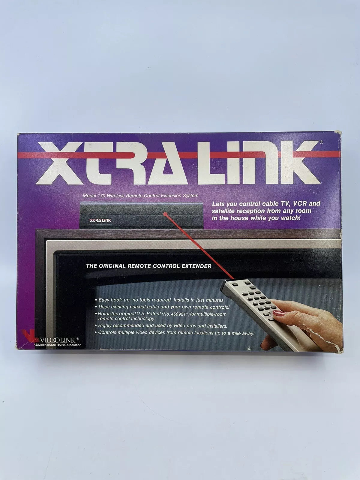 Xtra Link Wireless Remote Control for Cable TV, VCR, and Satellite Devices