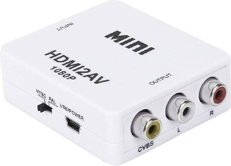 Mini HDMI Video Converter for Full HD 1080p output, with AV and VGA support