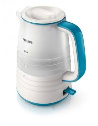 Philips HD9334/12 stainless steel kettle – 1.5L, White - Blue, 2200W, rust-resistant brushed metal design