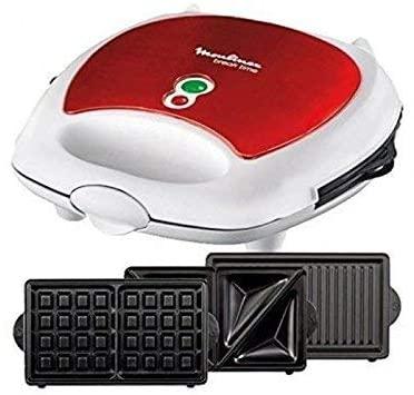 Moulinex Breaktime 3-in-1 Sandwich & Waffle Maker — SW612543