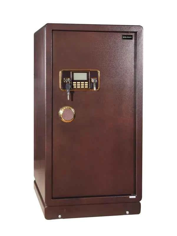 KOLMAN SAFE 100BN – Electronic Safe with Dual Locks, 2 Shelves, and Small Interior Safe
