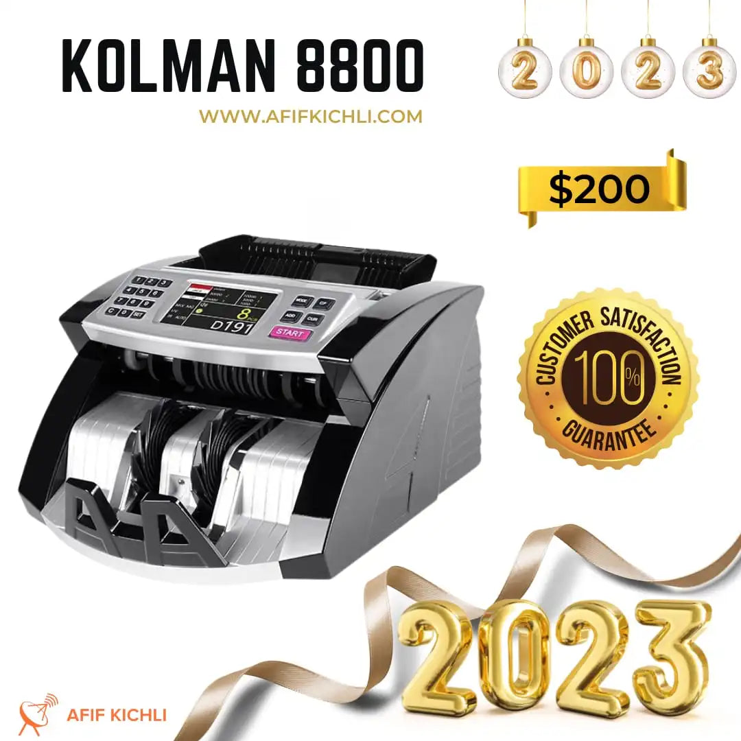 KOLMAN Mix Denomination Lebanese Pound Money Counter 8800