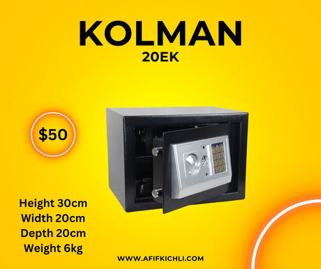 KOLMAN 20EK Electronic Safe with Anti-Theft Protection