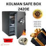 KOLMAN Safe 2420E Fireproof/Waterproof