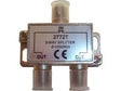 2-Way Coaxial Splitter with frequency range 5-1000 MHz, designed for splitting TV, cable, and internet signals with minimal loss