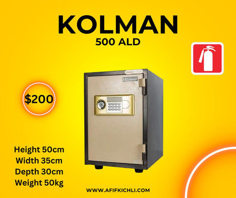 KOLMAN 500ALD Electronic Fireproof Safe with Digital Code