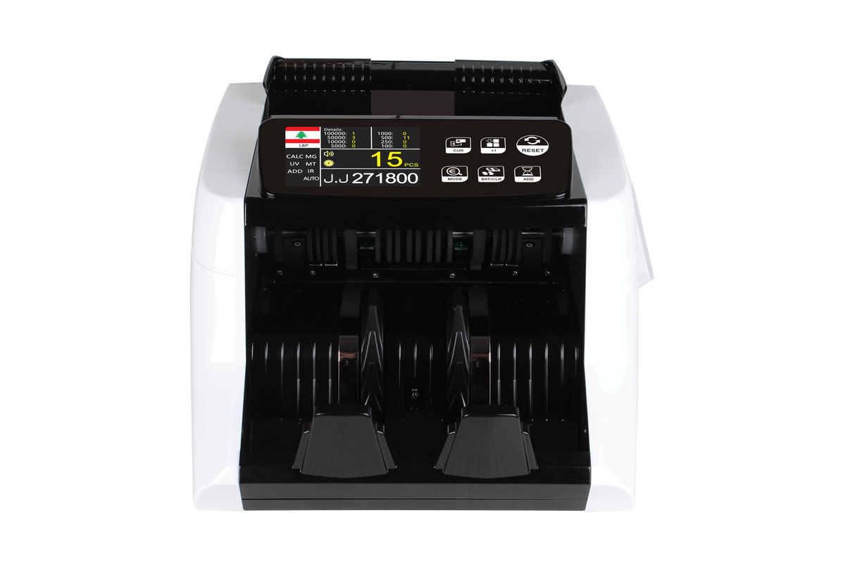 KOLMAN Lebanese Pound Money Counter 8900 - Compact and User-Friendly Design with UV and MG Detection