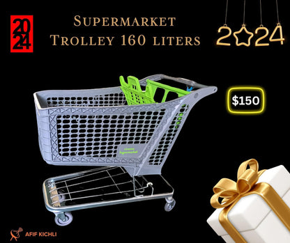 Plastic Trolley 160L