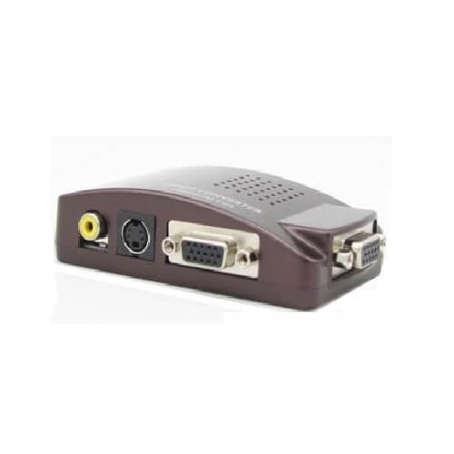 VGA Converter – Converts VGA to Composite RCA & S-Video, Supports Multiple Resolutions, Plug & Play