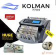 KOLMAN 7700 Money Counter – Multi-Currency with UV & MG Detection