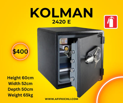 KOLMAN Safe 2420E Fireproof/ Waterproof