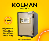 KOLMAN Fireproof 600ALD Safe – 1-Hour Fireproof, Digital Lock, Adjustable Shelf