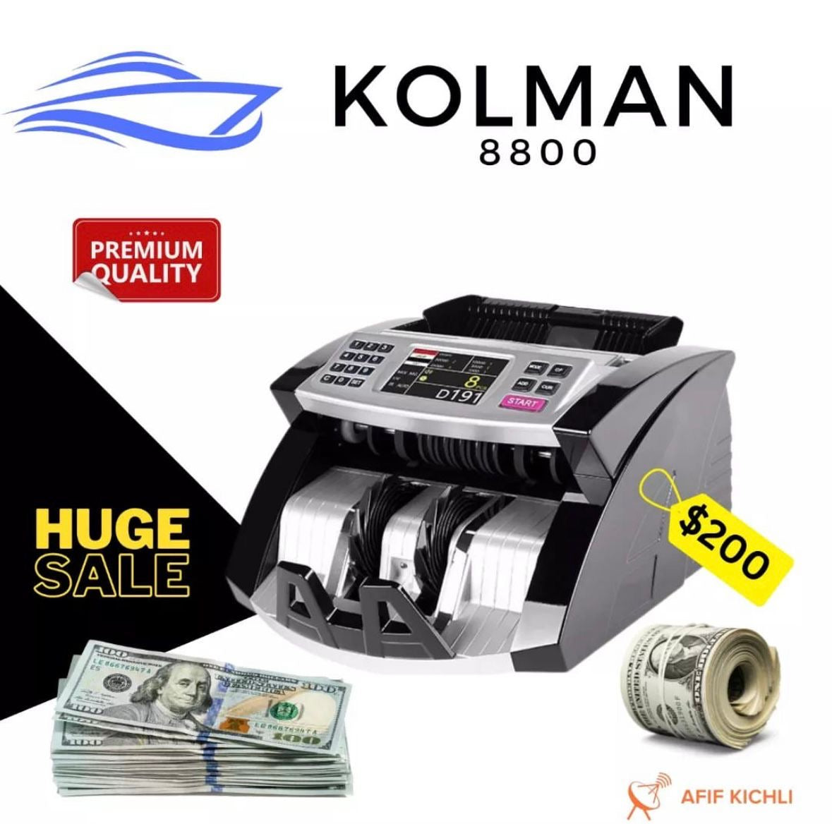 KOLMAN Mix Denomination Lebanese Pound Money Counter 8800