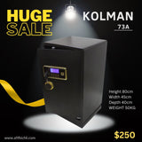 KOLMAN 73BN Electronic Safe with Dual Locking Options