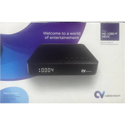 Cable Vision CV 1800-S2 Digital Satellite Receiver - HD 1080P, DVB-S2, MPEG-4 Support