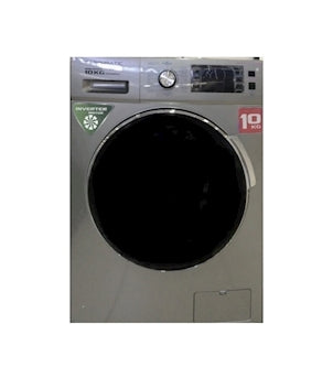 Campomatic WM10MA Front Load Washer – 10kg Capacity, 1400 RPM, Titanium Drum, LED Display, Black Door with Chrome Frame