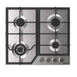SUPER CHEF Hob 60 Cm 4 Gas Burners Cast Iron Inox | DH-60 4G INX