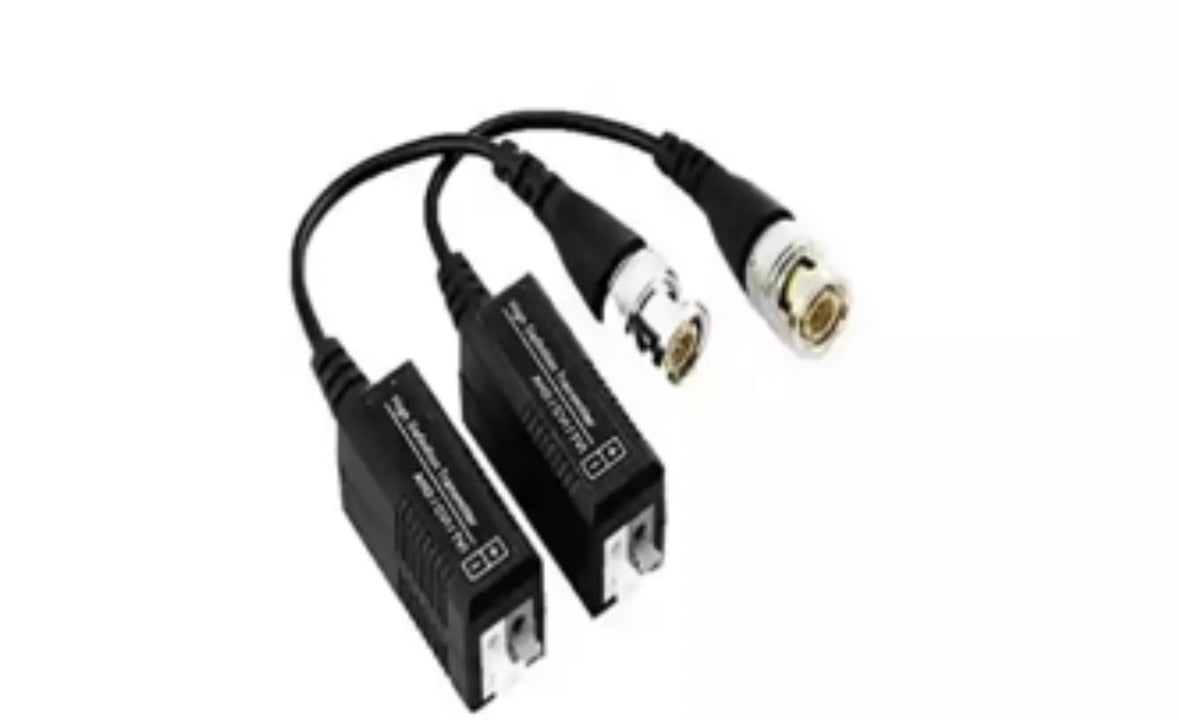 Video Balun CAT5E – Reliable CCTV Video Transmission, Male BNC Connector