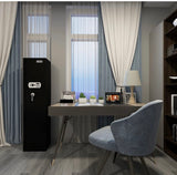 AEGIS Gun Safes for Rifles and Shotguns, Quick Access 5 Gun Gun Storage with Separate Ammo Pistol Lock Box (Stores Pistols, Cash & More), Long Gun Safe Rifle Shotgun Security Safe for Home