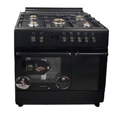 General Gas Cooker – Black, 5 Defendi Brass Burners