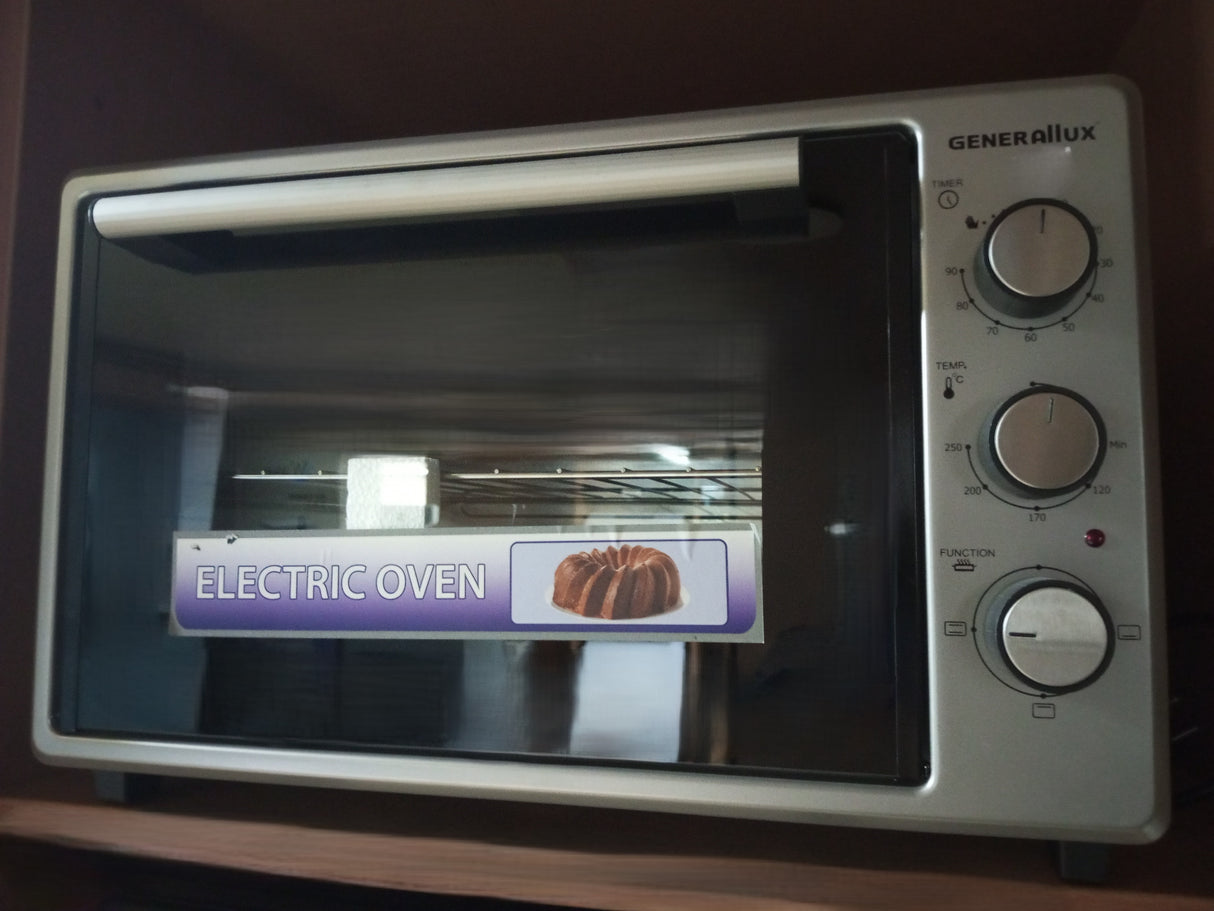 Generallux Electric Oven – Silver, Stylish and Efficient